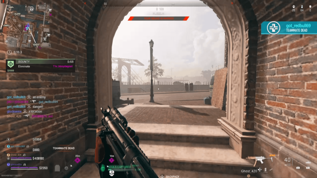 tricked a shotgun user after he downed my teammate