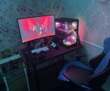 My personal gaming setup :D ( Please note that my microphone is covering my mouse lol, its a logitech g703 lightspeed ) any recommendations would be highly appreciated