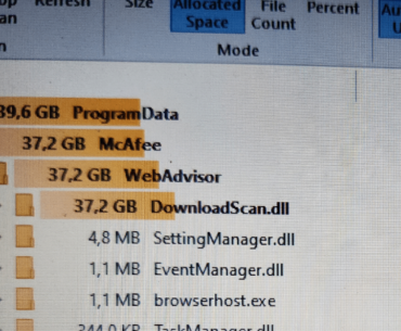 I was asked to help clear up space on my sisters in laws 128 gb laptop