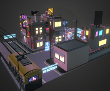 Tiny Tokyo Inspired by Blade Runner Cyberpunk Worlds