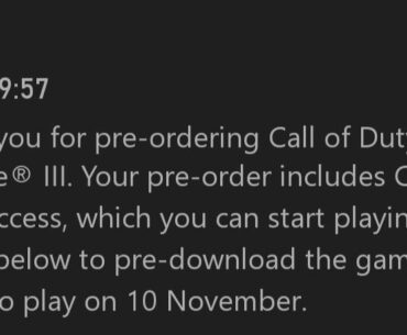Preorder MW3 and no early access