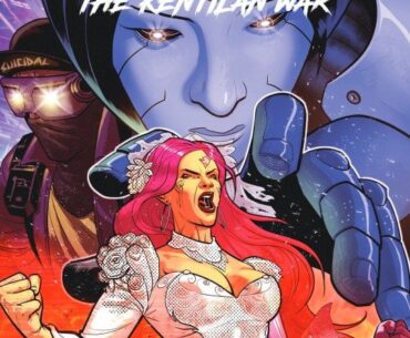 Immerse yourself in Airith The Kentilian Wars, an 80s-inspired cyberpunk space opera comic with epic sword battles and futuristic flair.