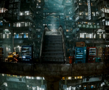 Dystopian Cyberpunk, made in Blender