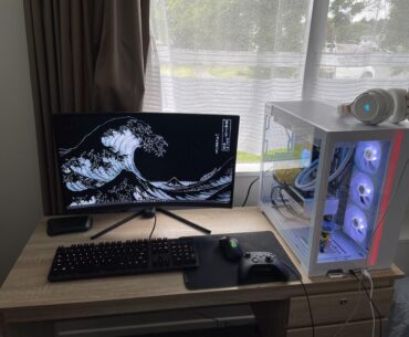 How’s my setup? Waiting on a new wireless keyboard.