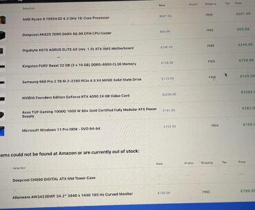 What do you think about these specs