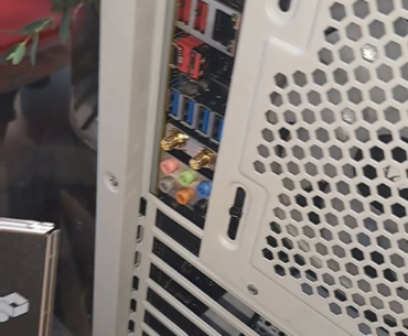 That feeling when you install everything and forgot to put in the mobo bracket...