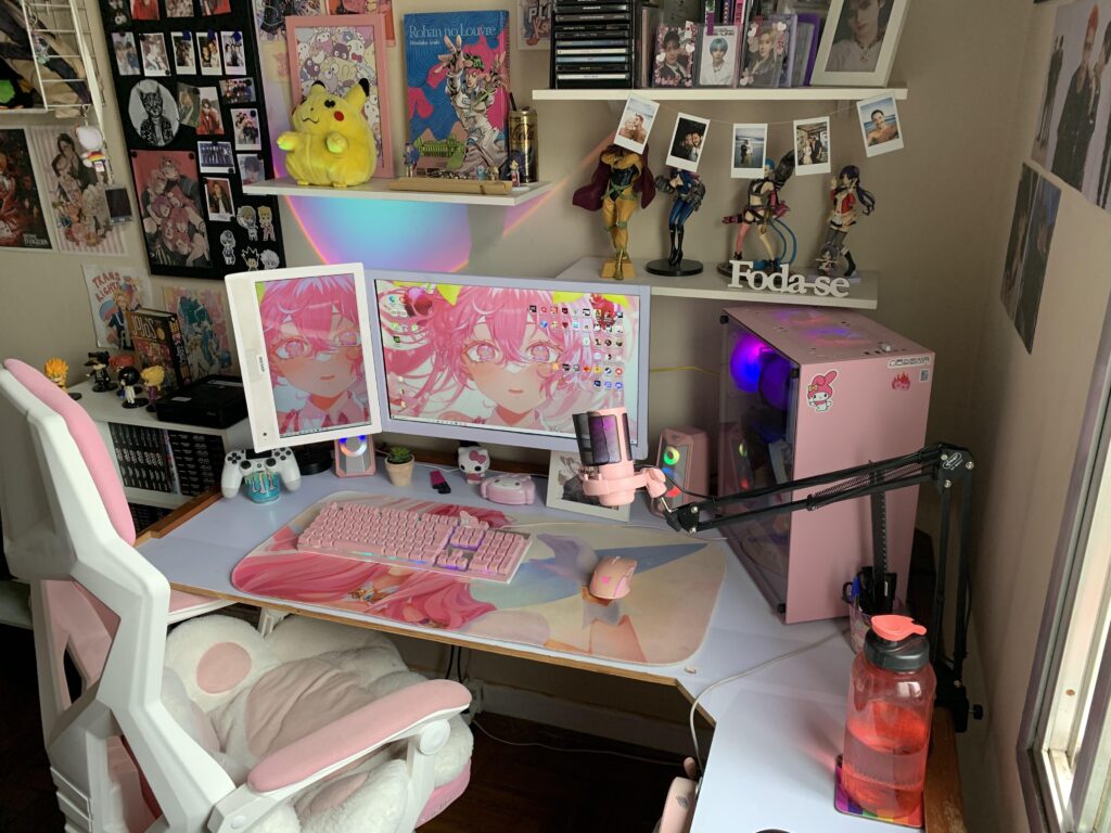 Update on my white/pink setup!