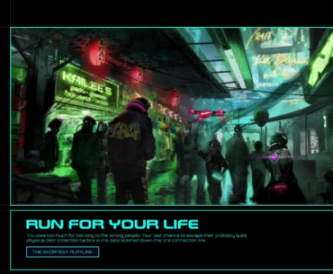 Storyline selection screen in Netspectre