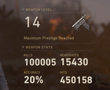 Just hit 100,000 kills with the Volkssturmgewehr!