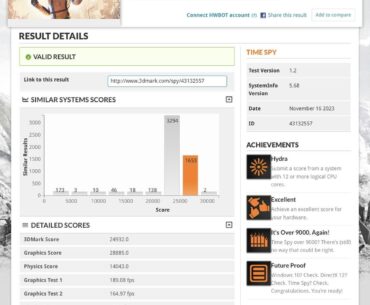 Finally got an excellent score on timespy! Maybe I should upgrade my ram to something a little faster next. Still a newb, feel free to give tips!