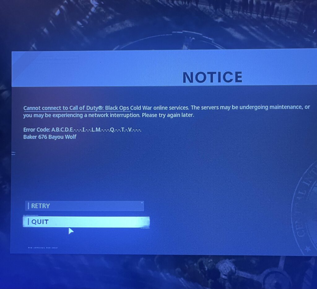 Can’t connect on PC