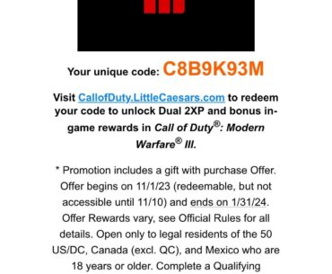 Little Cesar’s xp code