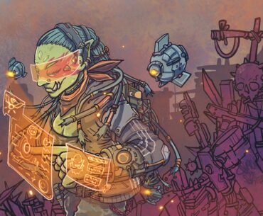 scrap/cyberpunk/fantasy character design I made recently. What do you think? (i’m open for commissions)