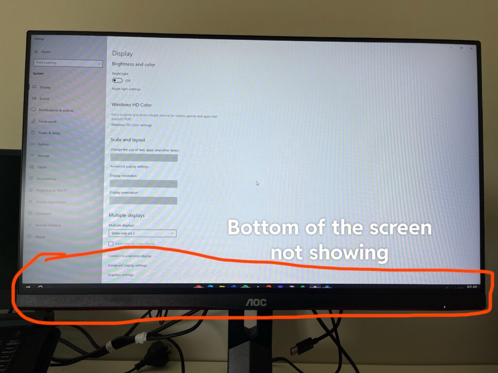 Monitor issues