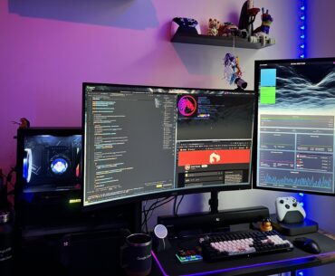 My battle station for programming, gaming and 3D printing