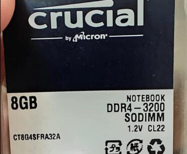 Crucial udimm 8gb ram ddr4-3200 for desktop pc