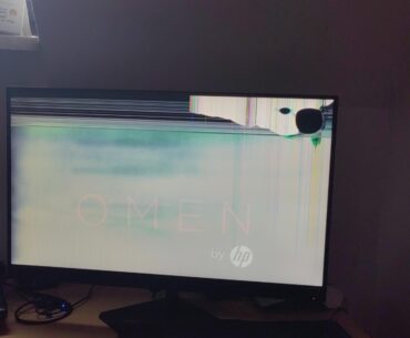 So my dad accidentally kicked over my monitor and this is the outcome.