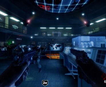 I had a bug where after I killed the pentagon thief the blue tint on screen stayed for some reason