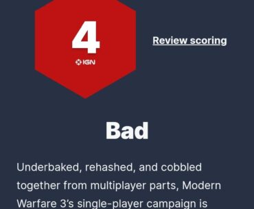 Is Modern Warfare 3 this bad?