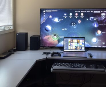 Updated Battlestation From Yesterday! Cable Management Success!
