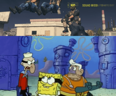 Mercs rollin up on me like Mermaidman and Barnacle Boy
