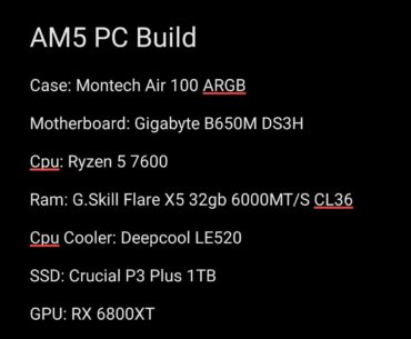 Thoughts on this build?