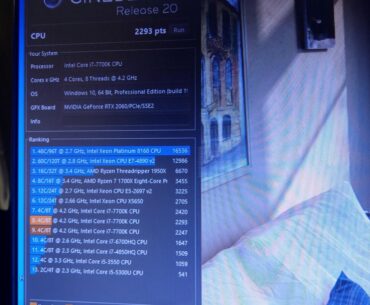 I7 7700K Delid, low score Cinebench.