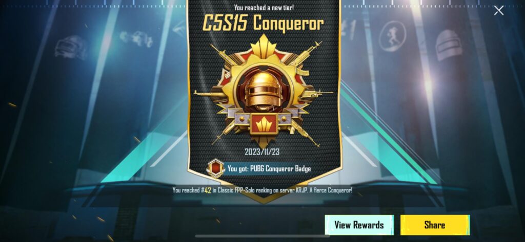 Conqueror done