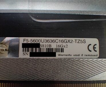 Help identifying that DDR5 die I have - G.skill Trident Z5 5600 CL36 36 36 76 1.20v