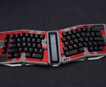 Another cyberpunk keyboard. This time I made it a little more clean and dark. Inspired by RoboCop film.