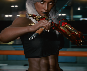 In cyberpunk world you can bring a sword into a gunfight.