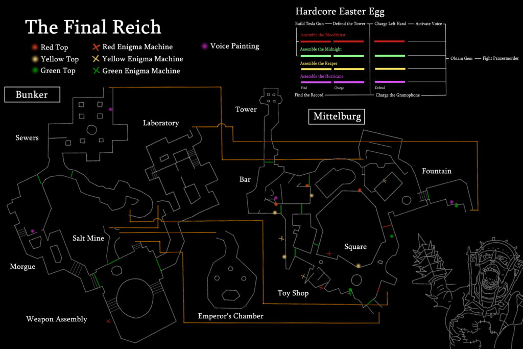 Celebrating the release of my Final Reich guides on YouTube by posting my map layout!