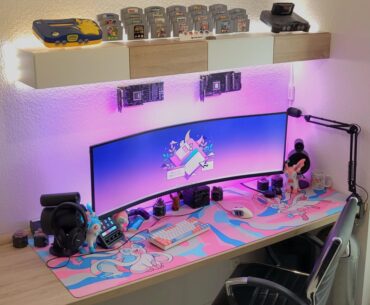 Finished my Sylveon-themed desk setup