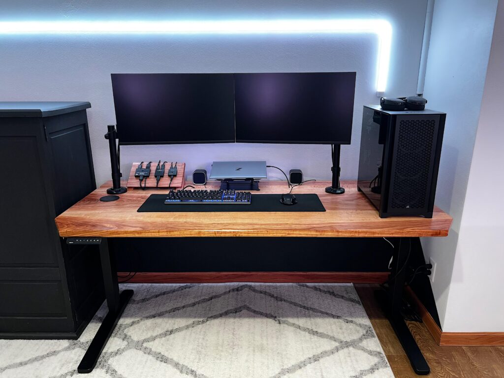 Custom Ash Sit-Stand Desk