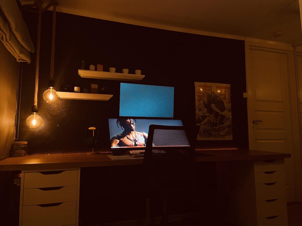 My new cozy game station
