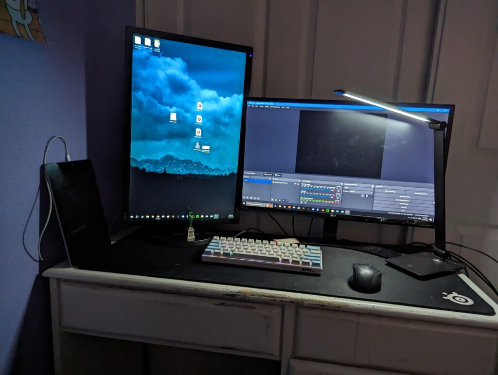 Just need a better desk.