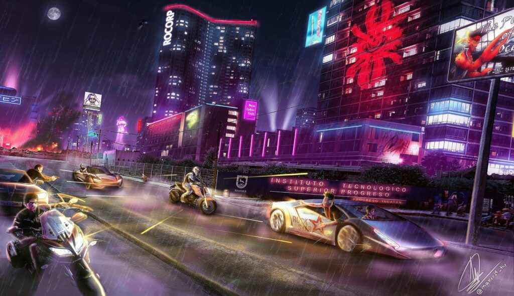A Matte-painting I did for a schoolwork.