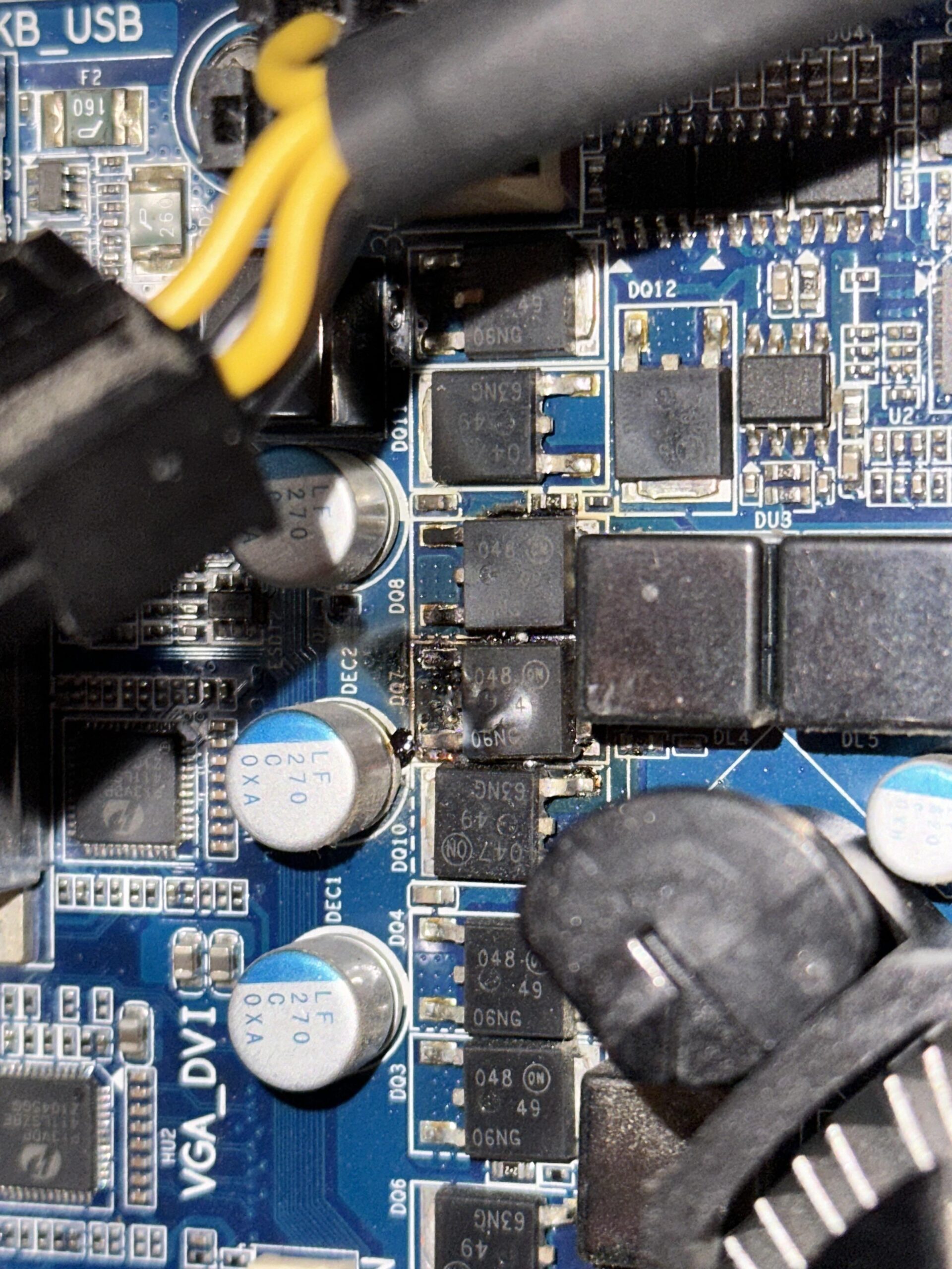 Blown mosfet Blown mosfet