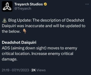 Deadshot description was a mistake - updated version