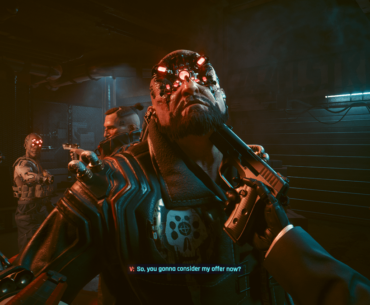 I know it's probably just an oversight in the script writing, but I shoot this guy every time just because his responses make it sound like he's impatiently waiting for ME to answer something.