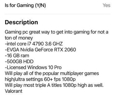 Is this a good pc? It costs 400 and it’s in an old dell case.