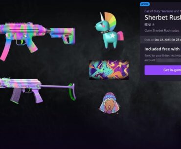 Free Bundle for Prime Gaming Members - Sherbet Rush Pack