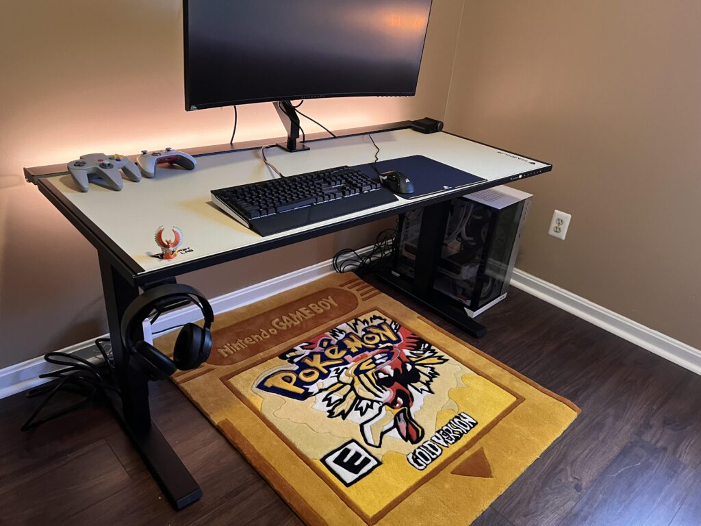 A work in progress, I just bought a home but we've come far! Still working on cable management. Struggling with that.