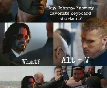 V choosing to stay in cyberspace