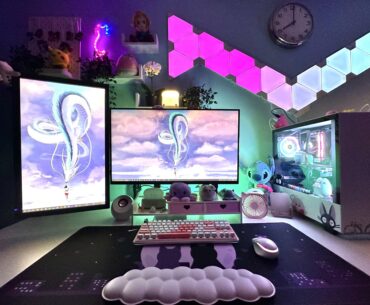 My fiancé’s side of our MegaDesk
