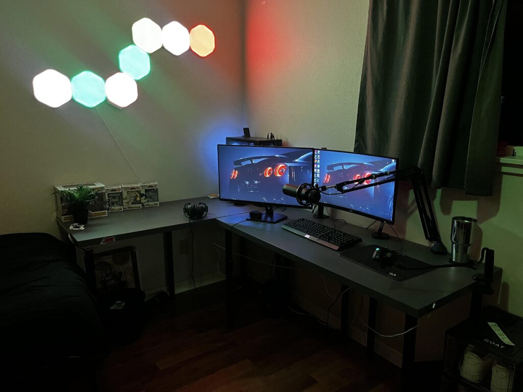 How can I better arrange this so my pc is less hidden?
