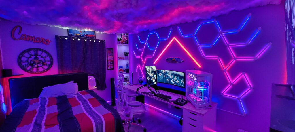 My current bedroom gaming setup