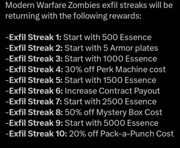Exfil Rewards