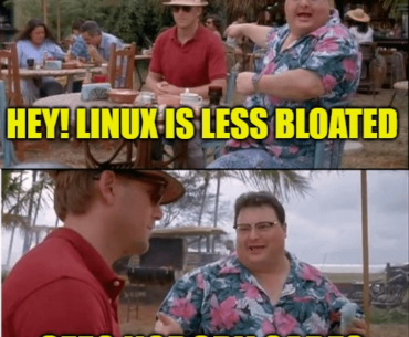 How do you know there is a Linux user at the bar? They will tell you.