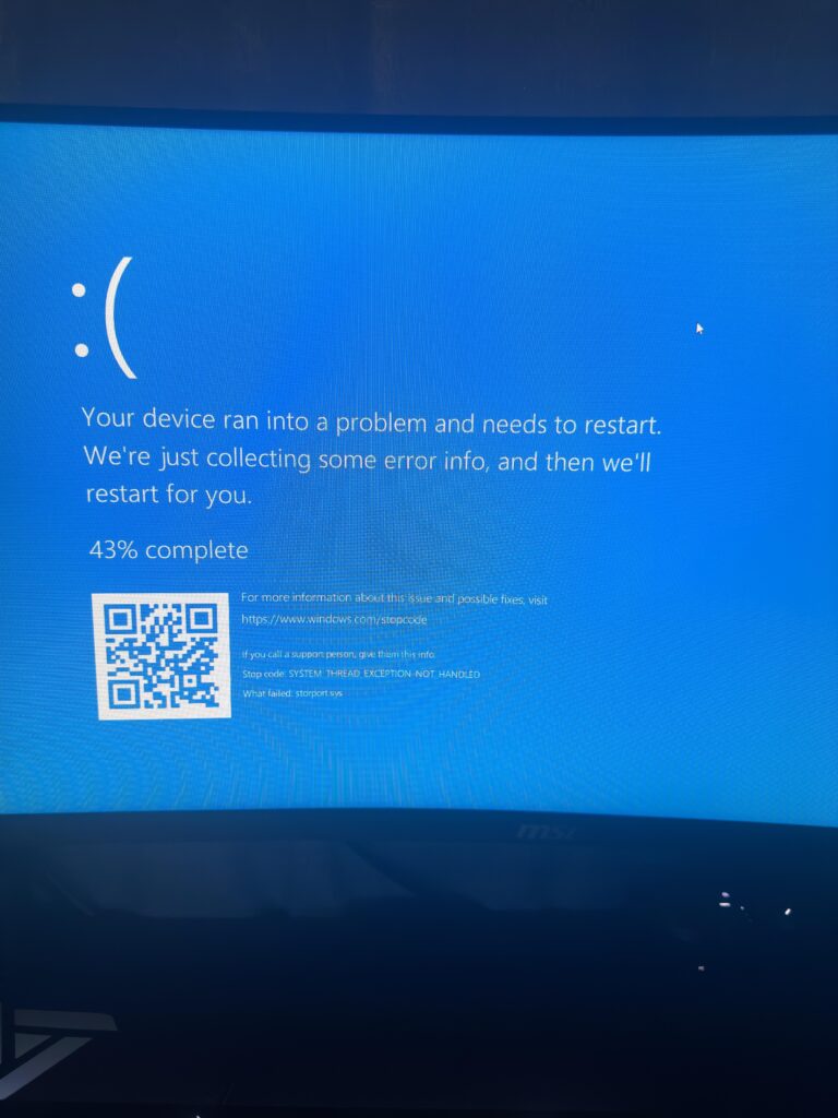 Update keeps crashing pc?